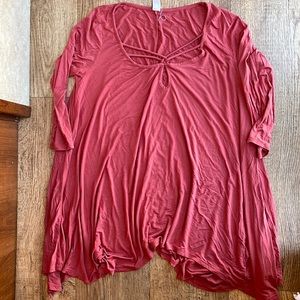 Super SOFT and STRETCHY high low Tunic by CY Fashion, 1X-2X